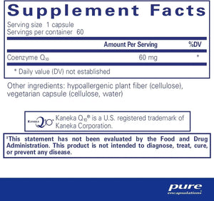 PURE ENCAPSULATIONS - Pure Encapsulations CoQ10 60Mg. 60 Capsulas - The Red Vitamin MX - Suplementos Alimenticios - {{ shop.shopifyCountryName }}