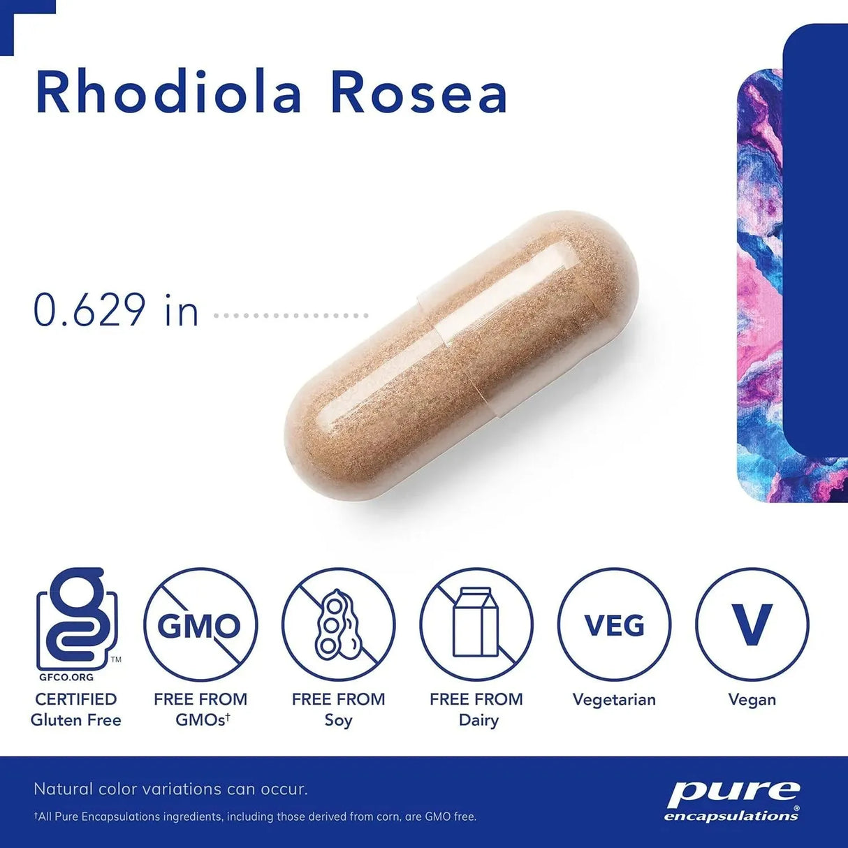 PURE ENCAPSULATIONS - Pure Encapsulations Rhodiola Rosea 180 Capsulas - The Red Vitamin MX - Suplementos Alimenticios - {{ shop.shopifyCountryName }}