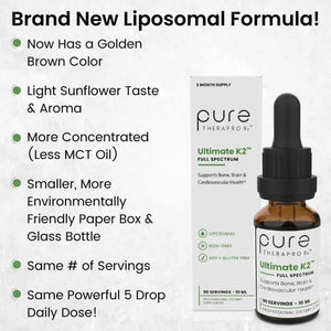 PURE THERAPRO RX - Pure TheraPro Rx Ultimate K2 Supplement 600mcg 10Ml. - The Red Vitamin MX - Suplementos Alimenticios - {{ shop.shopifyCountryName }}