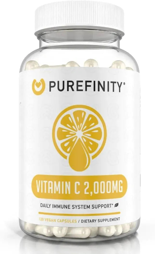 PUREFINITY - PUREFINITY Vitamin C Immune Booster 2000Mg. 120 Capsulas - The Red Vitamin MX - Suplementos Alimenticios - {{ shop.shopifyCountryName }}