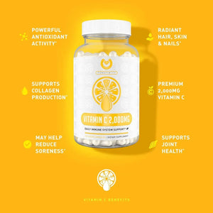 PUREFINITY - PUREFINITY Vitamin C Immune Booster 2000Mg. 120 Capsulas - The Red Vitamin MX - Suplementos Alimenticios - {{ shop.shopifyCountryName }}