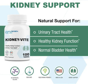 PUREGEN LABS - Puregen Labs Kidney-Vite 100 Tabletas 2 Pack - The Red Vitamin MX - Suplementos Alimenticios - {{ shop.shopifyCountryName }}