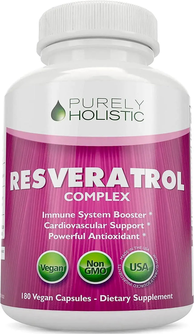 PURELY HOLISTIC - Purely Holistic Resveratrol 1450Mg. 180 Capsulas - The Red Vitamin MX - Suplementos Alimenticios - {{ shop.shopifyCountryName }}