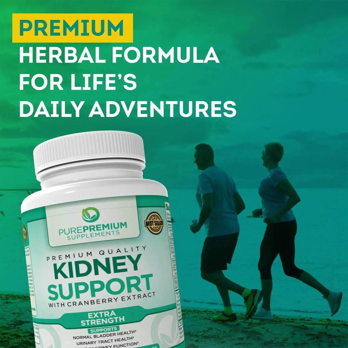 PUREPREMIUM SUPPLEMENTS - PurePremium Kidney Support 120 Capsulas - The Red Vitamin MX - Suplementos Alimenticios - {{ shop.shopifyCountryName }}