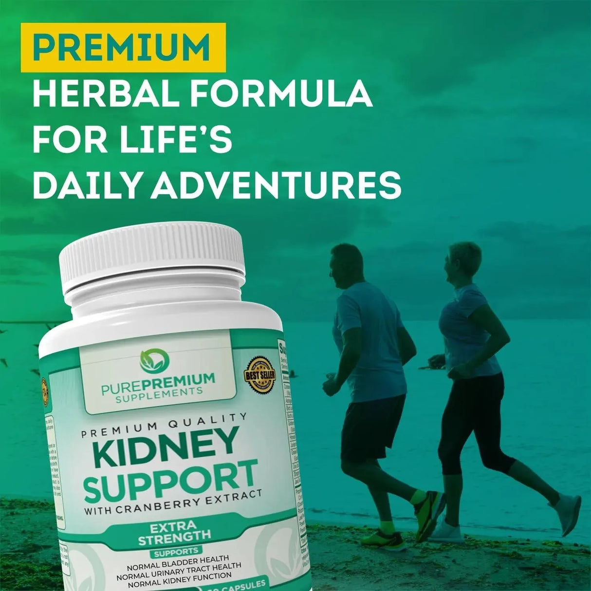 PUREPREMIUM SUPPLEMENTS - PurePremium Kidney Support 60 Capsulas - The Red Vitamin MX - Suplementos Alimenticios - {{ shop.shopifyCountryName }}