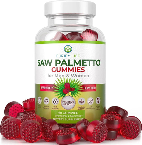 PURIFY LIFE - Purify Life Potent Saw Palmetto Gummies 300Mg. 60 Gomitas - The Red Vitamin MX - Suplementos Alimenticios - {{ shop.shopifyCountryName }}