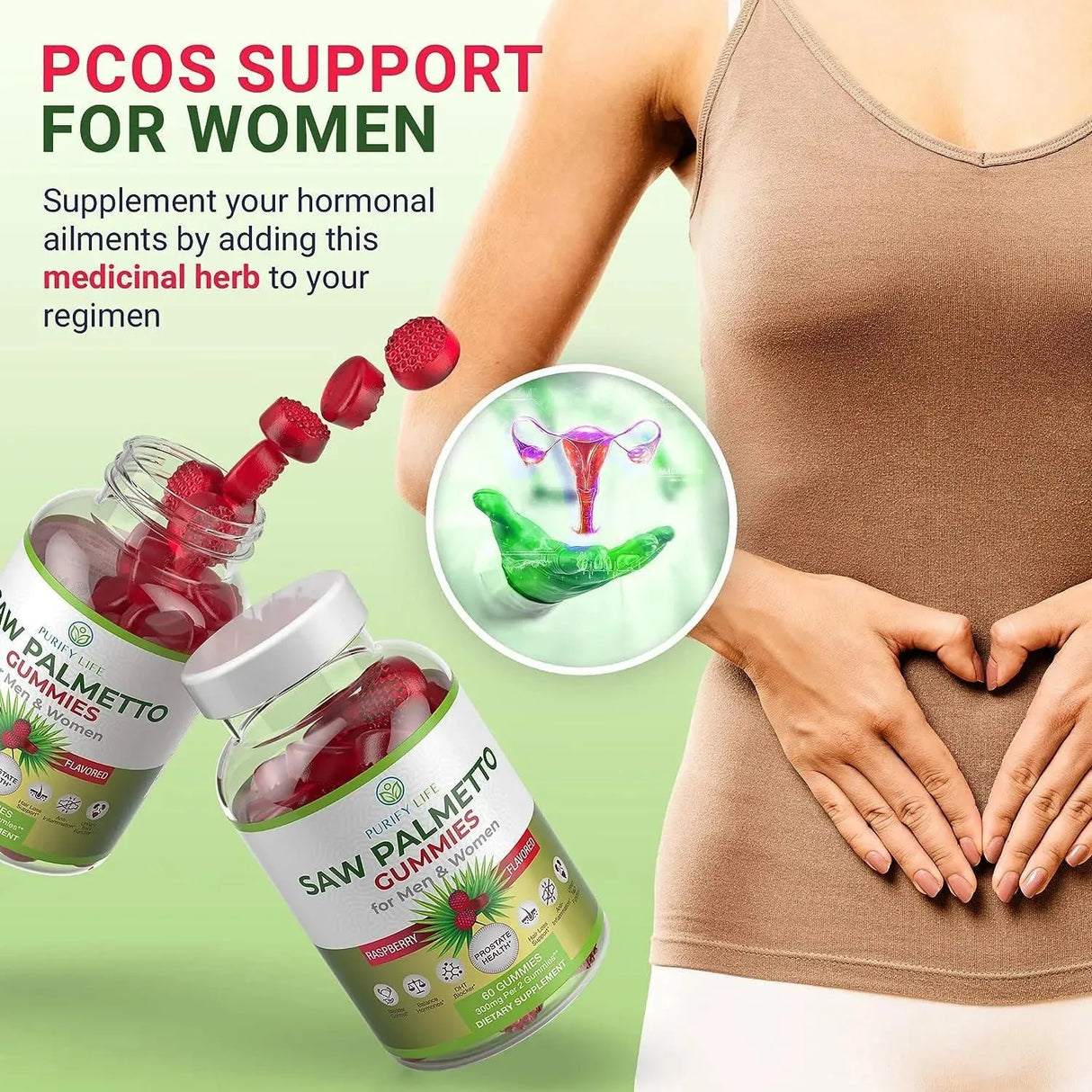 PURIFY LIFE - Purify Life Potent Saw Palmetto Gummies 300Mg. 60 Gomitas - The Red Vitamin MX - Suplementos Alimenticios - {{ shop.shopifyCountryName }}