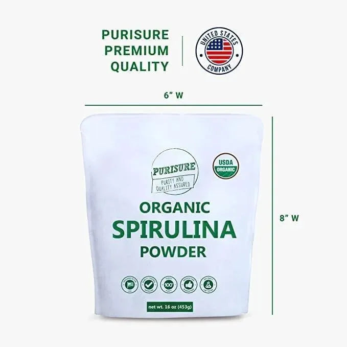 PURISURE - Purisure Spirulina Powder 453Gr. - The Red Vitamin MX - Suplementos Alimenticios - {{ shop.shopifyCountryName }}