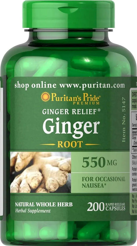 PURITAN'S PRIDE - Puritan's Pride Ginger Root 500Mg. 200 Capsulas - The Red Vitamin MX - Suplementos Alimenticios - {{ shop.shopifyCountryName }}