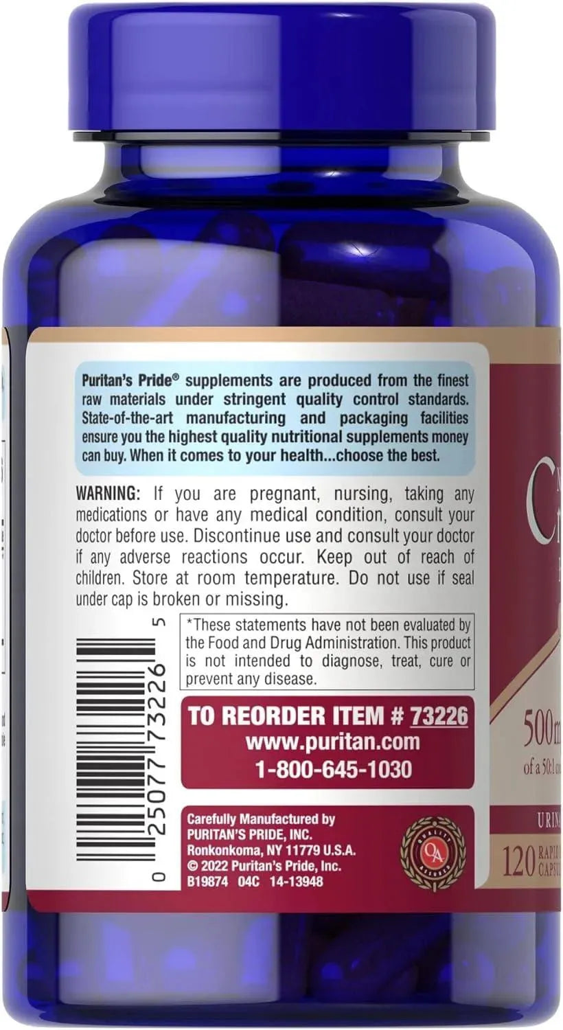 PURITAN'S PRIDE - Puritan's Pride One A Day Cranberry 500Mg. 120 Capsulas - The Red Vitamin MX - Suplementos Alimenticios - {{ shop.shopifyCountryName }}