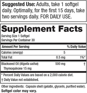 PURITY PRODUCTS - Purity Products High Potency Black Seed Oil 30 Capsulas Blandas - The Red Vitamin MX - Suplementos Alimenticios - {{ shop.shopifyCountryName }}