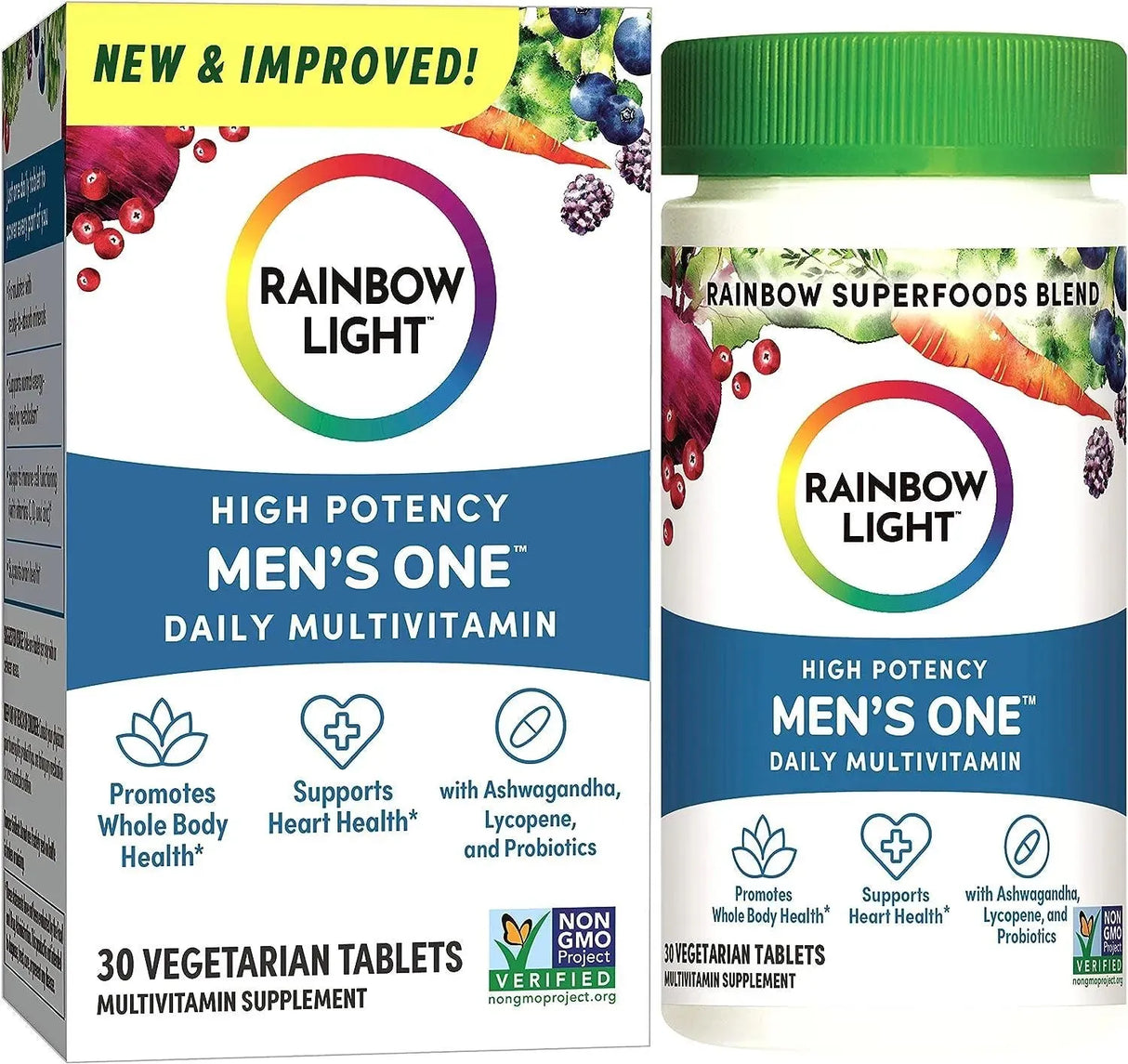 RAINBOW LIGHT - Rainbow Light Multivitamin for Men 30 Tabletas - The Red Vitamin MX - Suplementos Alimenticios - {{ shop.shopifyCountryName }}