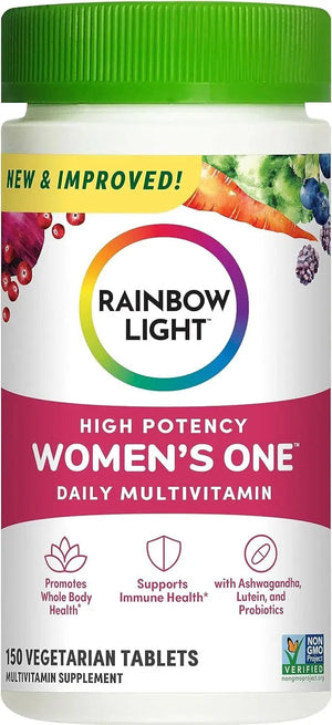 RAINBOW LIGHT - Rainbow Light Multivitamin for Women 150 Tabletas - The Red Vitamin MX - Suplementos Alimenticios - {{ shop.shopifyCountryName }}
