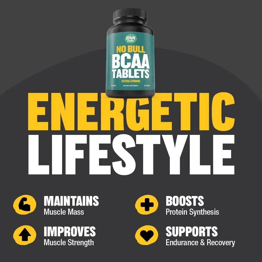 RAW BARREL - Raw Barrel BCAA 1000Mg. 120 Tabletas - The Red Vitamin MX - Suplementos Alimenticios - {{ shop.shopifyCountryName }}