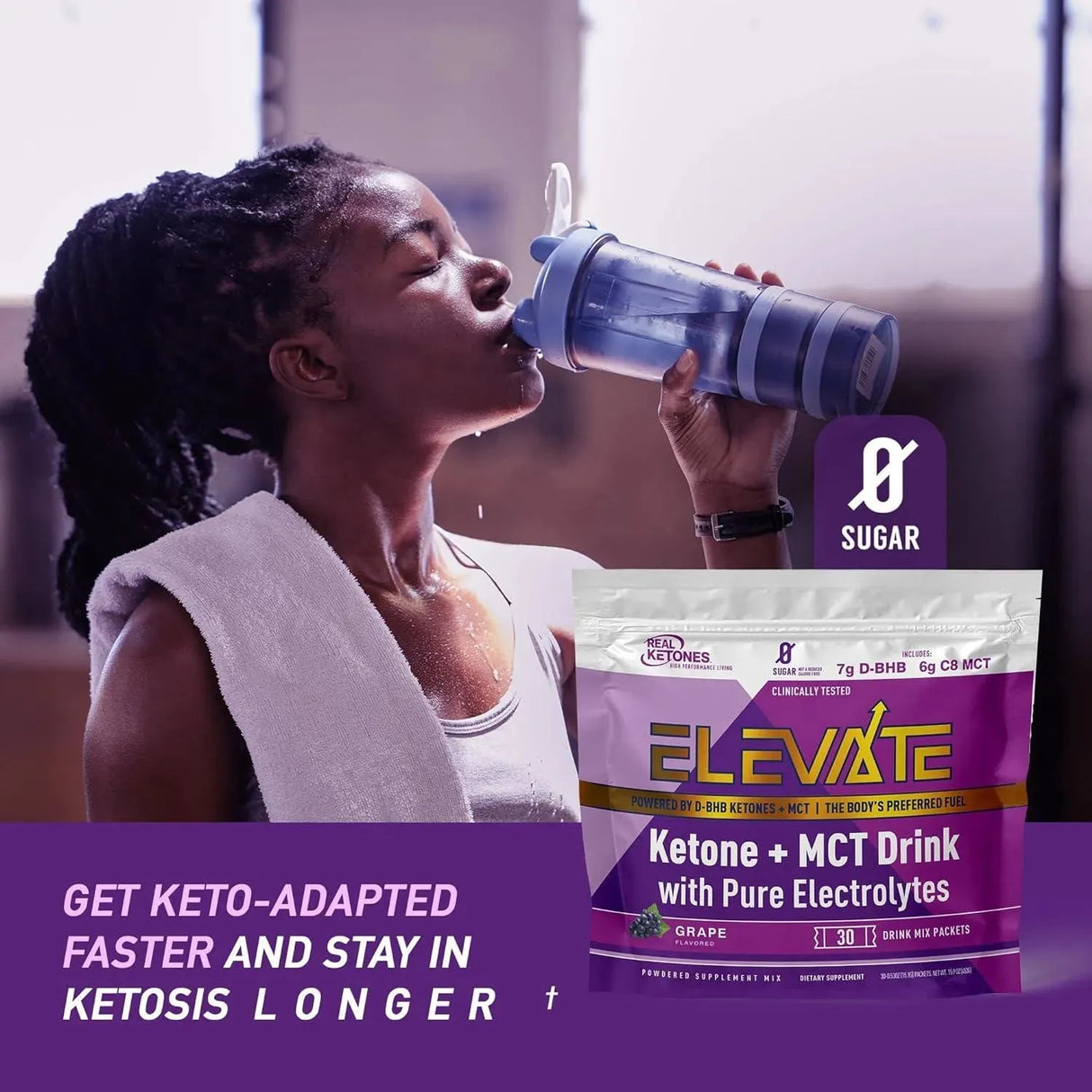 REAL KETONES - Real Ketones MCT & BHB Exogenous Ketones Drink Mix Grape 30 Paquetes - The Red Vitamin MX - Suplementos Alimenticios - {{ shop.shopifyCountryName }}