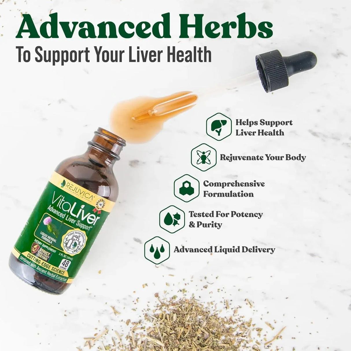 REJUVICA HEALTH - Rejuvica Health VitaLiver Liver Cleanse & Detox 59Ml. - The Red Vitamin MX - Suplementos Alimenticios - {{ shop.shopifyCountryName }}