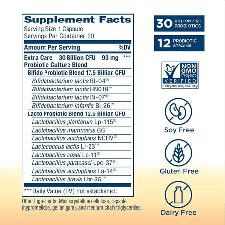 RENEWLIFE - Renew Life Extra Care Go-Pack Probiotic 30 Capsulas - The Red Vitamin MX - Suplementos Alimenticios - {{ shop.shopifyCountryName }}