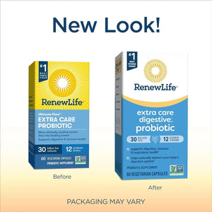 RENEWLIFE - Renew Life Extra Care Probiotic 30 Billion CFU 60 Capsulas - The Red Vitamin MX - Suplementos Alimenticios - {{ shop.shopifyCountryName }}