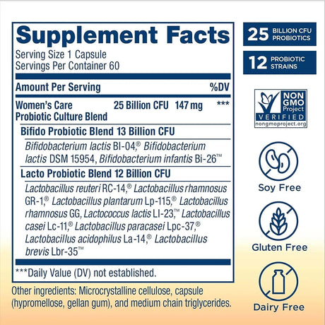 RENEWLIFE - Renew Life Women's Probiotic 25 Billion CFU 60 Capsulas - The Red Vitamin MX - Suplementos Alimenticios - {{ shop.shopifyCountryName }}