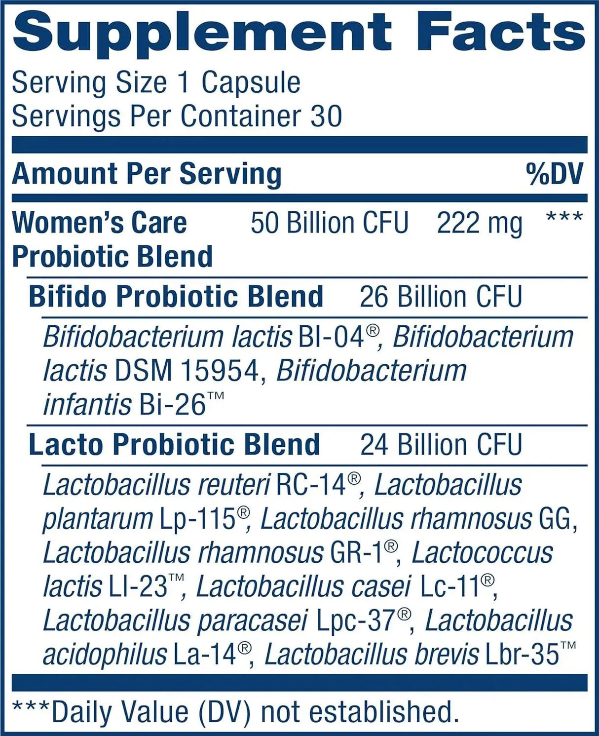 RENEWLIFE - Renew Life Women's Probiotic 50 Billion CFU 30 Capsulas - The Red Vitamin MX - Suplementos Alimenticios - {{ shop.shopifyCountryName }}