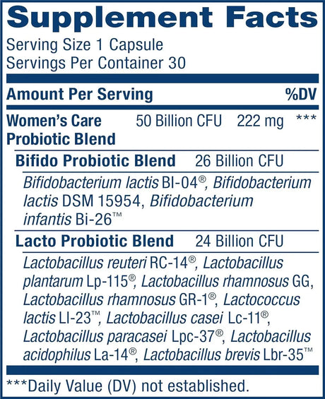 RENEWLIFE - Renew Life Women's Probiotic 50 Billion CFU 30 Capsulas - The Red Vitamin MX - Suplementos Alimenticios - {{ shop.shopifyCountryName }}