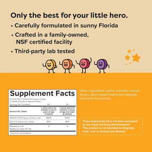 RENZO'S - Renzo's Invincible Vitamin C for Kids with Elderberry & Zinc 60 Tabletas - The Red Vitamin MX - Suplementos Alimenticios - {{ shop.shopifyCountryName }}