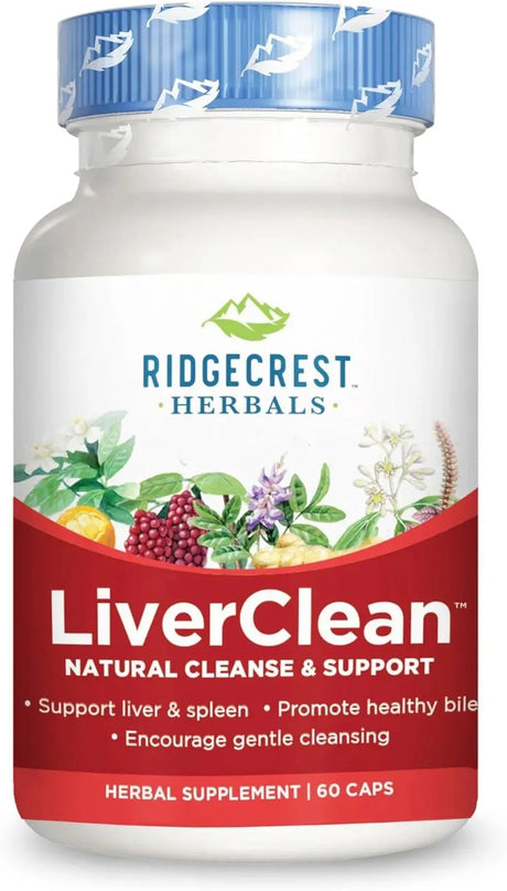 RIDGECREST HERBALS - Ridgecrest Herbals LiverClean 60 Capsulas - The Red Vitamin MX - Suplementos Alimenticios - {{ shop.shopifyCountryName }}