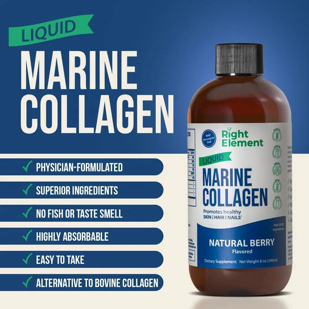 RIGHT ELEMENT - Right Element Liquid Marine Collagen 240Ml. 2 Pack - The Red Vitamin MX - Suplementos Alimenticios - {{ shop.shopifyCountryName }}