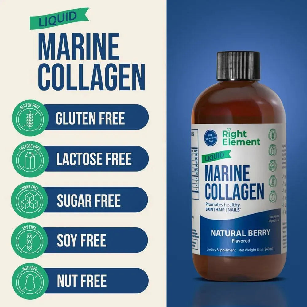RIGHT ELEMENT - Right Element Liquid Marine Collagen 240Ml. 2 Pack - The Red Vitamin MX - Suplementos Alimenticios - {{ shop.shopifyCountryName }}