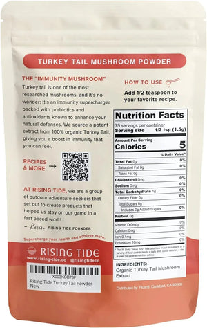 RISING TIDE - Rising Tide Turkey Tail Mushroom 113Gr. - The Red Vitamin MX - Suplementos Alimenticios - {{ shop.shopifyCountryName }}