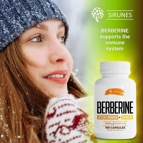 SIRUNES - SIRUNES Berberine Capsules Ceylon Cinnamon & Turmeric 1000Mg. 100 Capsulas - The Red Vitamin MX - Suplementos Alimenticios - {{ shop.shopifyCountryName }}