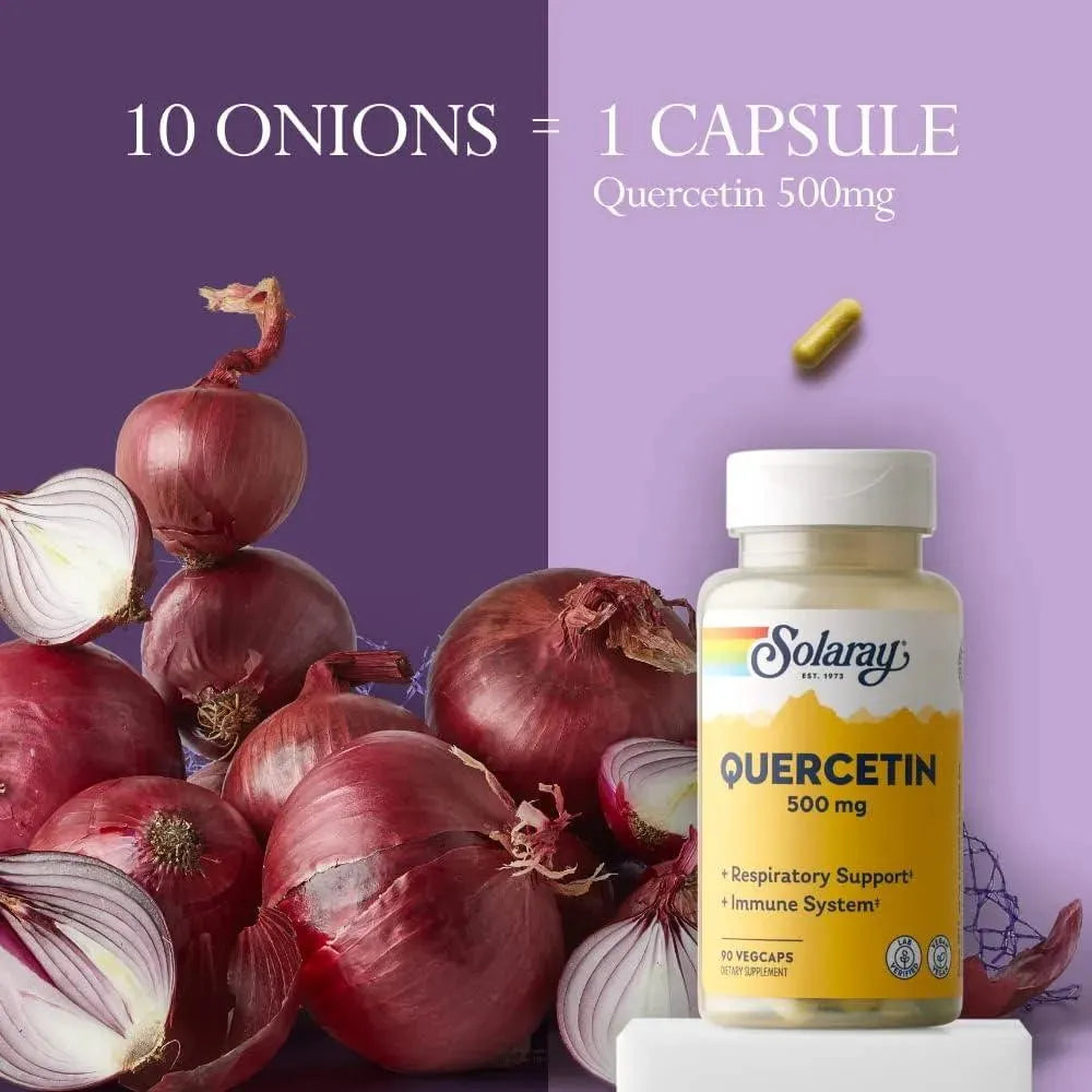 SOLARAY - Solaray Quercetin Bromelain & Vitamin C 500Mg. 150 Capsulas - The Red Vitamin MX - Suplementos Alimenticios - {{ shop.shopifyCountryName }}