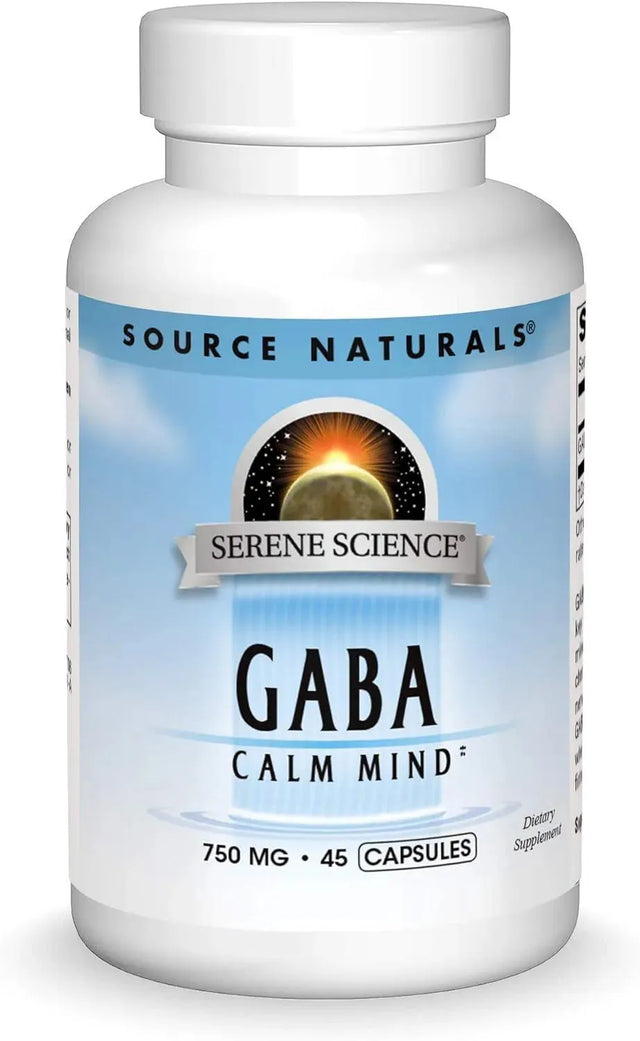 SOURCE NATURALS - Source Naturals Serene Science GABA 750Mg. 45 Capsulas - The Red Vitamin MX - Suplementos Alimenticios - {{ shop.shopifyCountryName }}