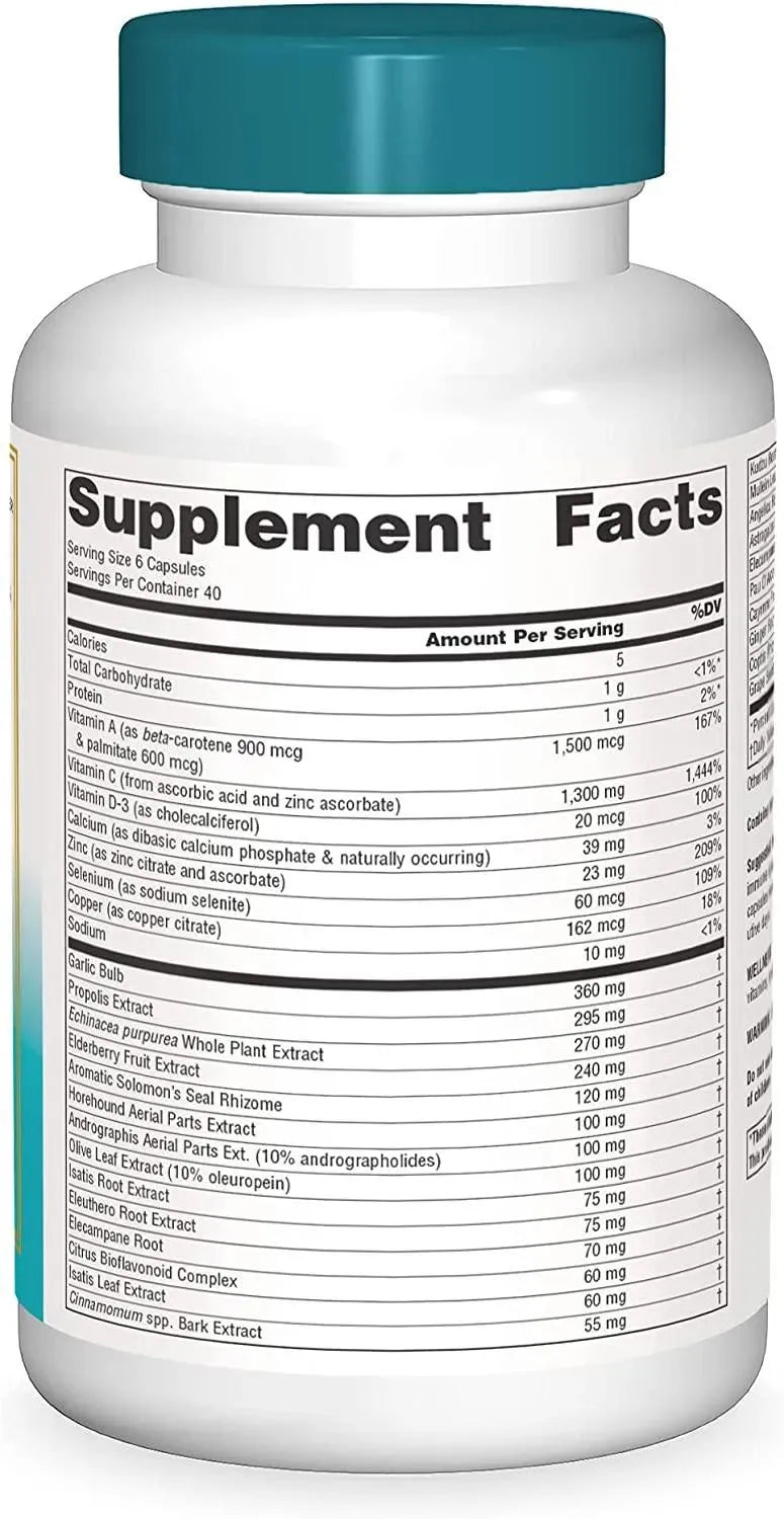 SOURCE NATURALS - Source Naturals Wellness Formula Bio-Aligned Vitamins & Herbal Defense for Immune System Support 120 Capsulas - The Red Vitamin MX - Suplementos Alimenticios - {{ shop.shopifyCountryName }}
