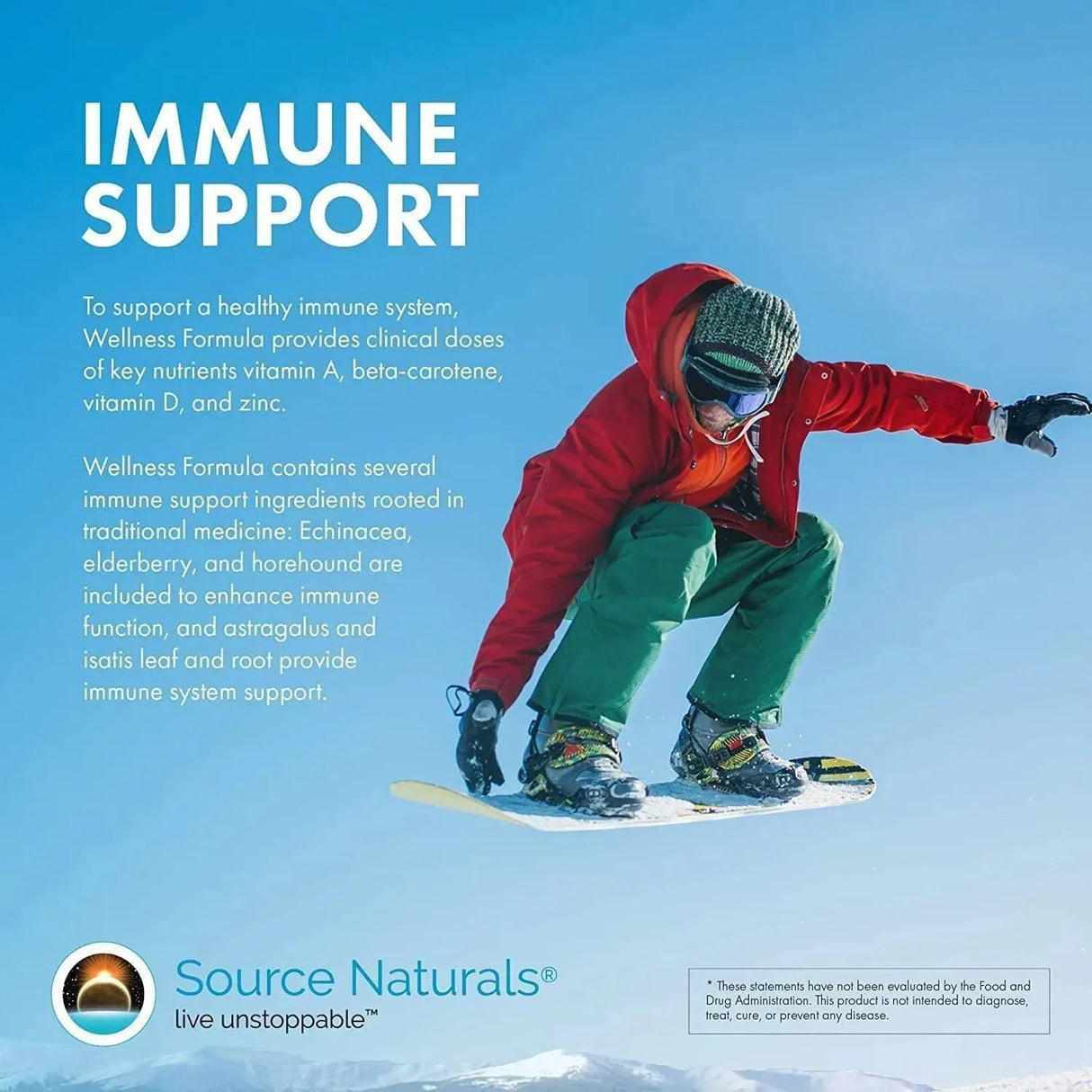 SOURCE NATURALS - Source Naturals Wellness Formula Bio-Aligned Vitamins & Herbal Defense for Immune System Support 120 Capsulas - The Red Vitamin MX - Suplementos Alimenticios - {{ shop.shopifyCountryName }}