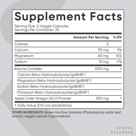 SPORTS RESEARCH - Sports Research Keto Plus ACV 120 Capsulas - The Red Vitamin MX - Suplementos Alimenticios - {{ shop.shopifyCountryName }}