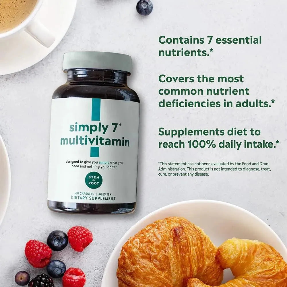 STEM & ROOT - Simply 7 Multivitamin 60 Capsulas - The Red Vitamin MX - Suplementos Alimenticios - {{ shop.shopifyCountryName }}