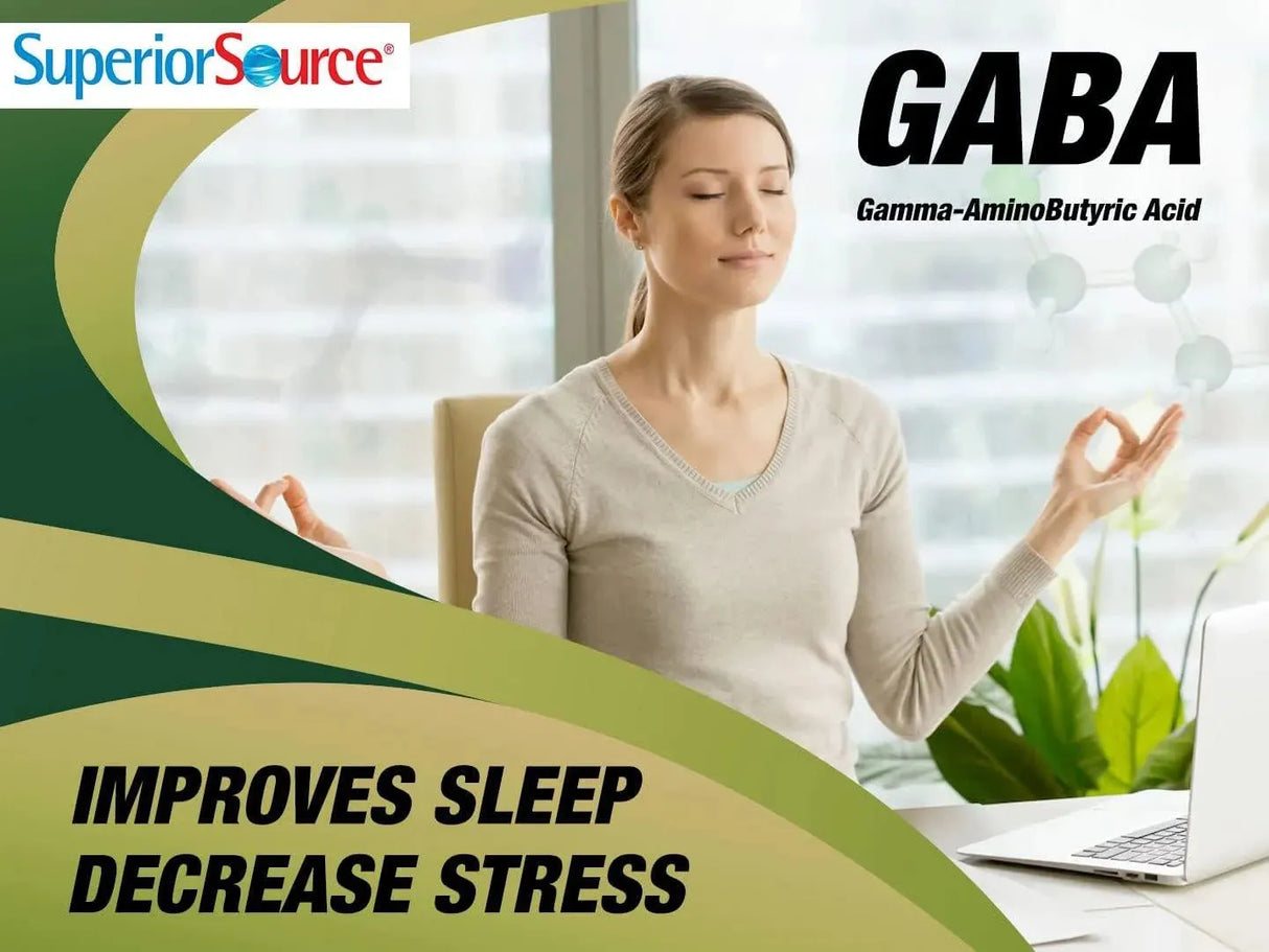 SUPERIOR SOURCE - Superior Source GABA 100Mg. 100 Tabletas Sublinguales - The Red Vitamin MX - Suplementos Alimenticios - {{ shop.shopifyCountryName }}