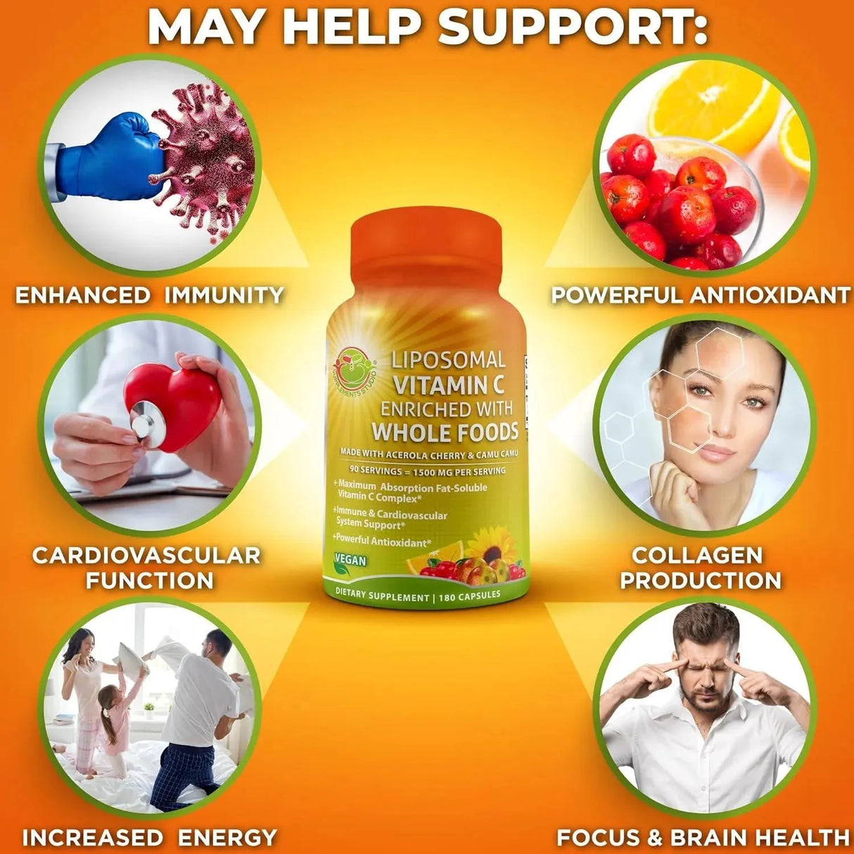 SUPPLEMENTS STUDIO - Supplements Studio Liposomal Vitamin C 1500Mg. 180 Capsulas - The Red Vitamin MX - Suplementos Alimenticios - {{ shop.shopifyCountryName }}