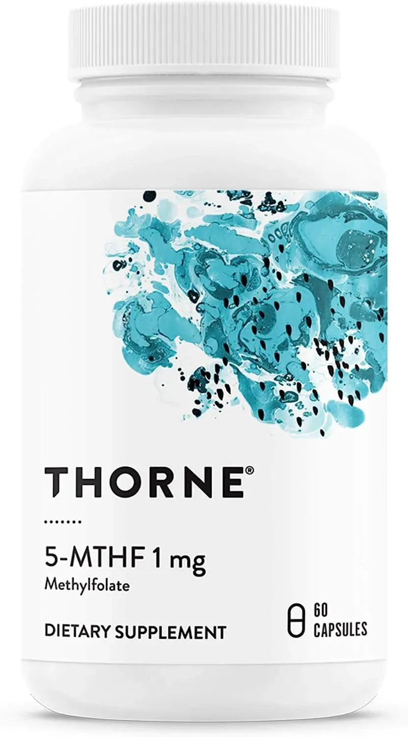 THORNE RESEARCH - THORNE 5-MTHF 1mg Methylfolate (Active B9 Folate) 60 Capsulas - The Red Vitamin MX - Suplementos Alimenticios - {{ shop.shopifyCountryName }}