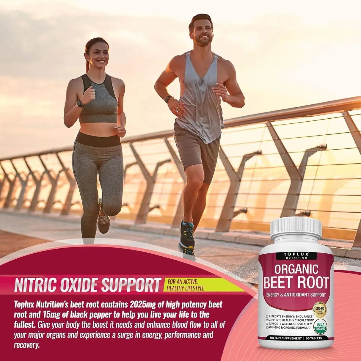 TOPLUX - Toplux Organic Beet Root Powder Tablets 90 Tabletas - The Red Vitamin MX - Suplementos Alimenticios - {{ shop.shopifyCountryName }}