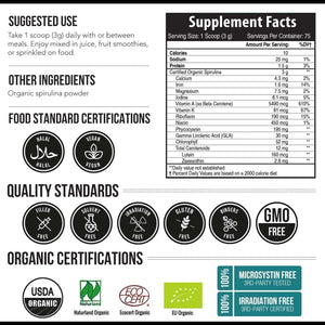 TRIQUETRA - Triquetra Organic Spirulina Powder 75 Servicios - The Red Vitamin MX - Suplementos Alimenticios - {{ shop.shopifyCountryName }}