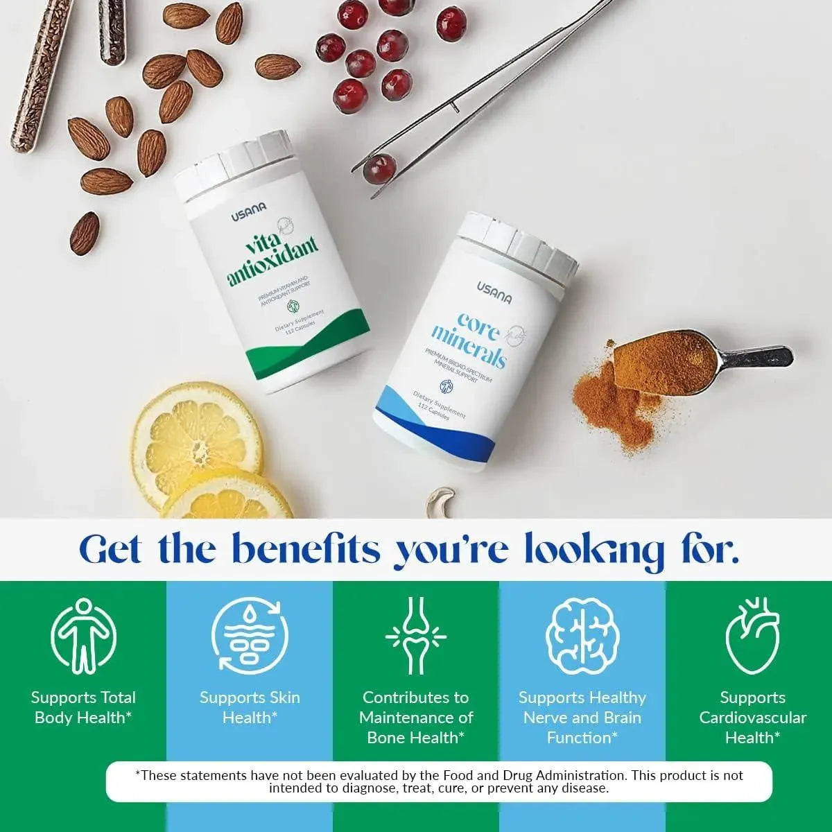 USANA - USANA CellSentials Core Minerals and Vita Antioxidant 112 Capsulas 2 Pack - The Red Vitamin MX - Suplementos Alimenticios - {{ shop.shopifyCountryName }}