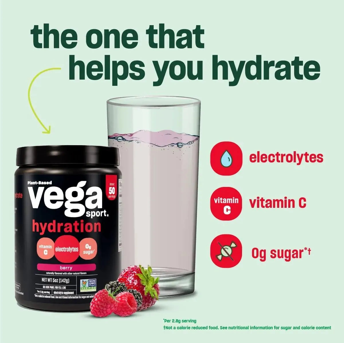 VEGA SPORT - Vega Sport Hydration Electrolyte Powder Berry 50 Servicios - The Red Vitamin MX - Suplementos Alimenticios - {{ shop.shopifyCountryName }}