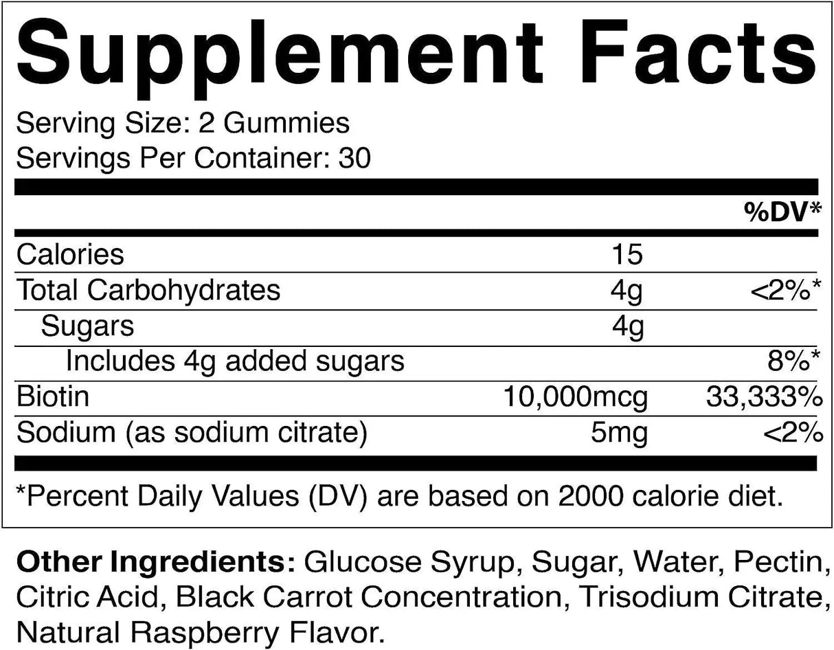 VITAMATIC - Vitamatic Biotin Gummies 10,000 mcg 60 Gomitas - The Red Vitamin MX - Suplementos Alimenticios - {{ shop.shopifyCountryName }}