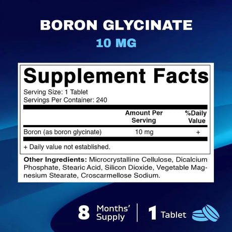VITAMATIC - Vitamatic Chelated Boron 10Mg. 240 Tabletas - The Red Vitamin MX - Suplementos Alimenticios - {{ shop.shopifyCountryName }}