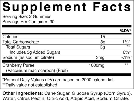 VITAMATIC - Vitamatic Vegan Cranberry Gummies 1000Mg. 120 Gomitas - The Red Vitamin MX - Suplementos Alimenticios - {{ shop.shopifyCountryName }}