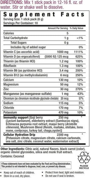 VITAMIN HYDRATE - VitaminHydrate Hydration Powder Electrolyte Supplement Drink Mix 10 Paquetes - The Red Vitamin MX - Suplementos Alimenticios - {{ shop.shopifyCountryName }}
