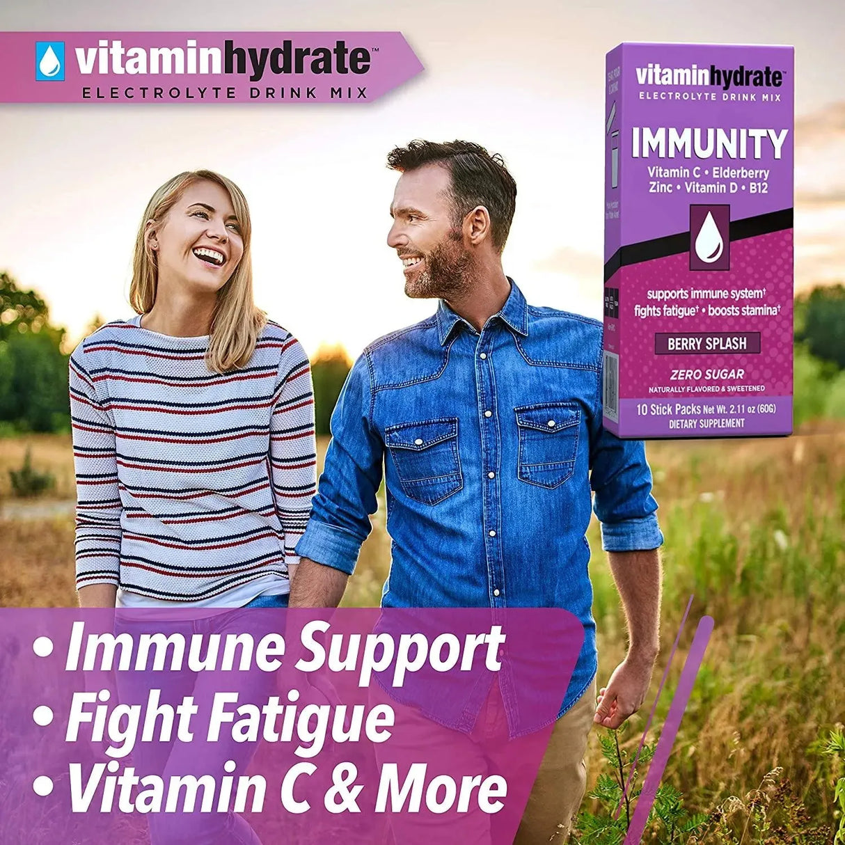 VITAMIN HYDRATE - VitaminHydrate Hydration Powder Electrolyte Supplement Drink Mix 10 Paquetes - The Red Vitamin MX - Suplementos Alimenticios - {{ shop.shopifyCountryName }}
