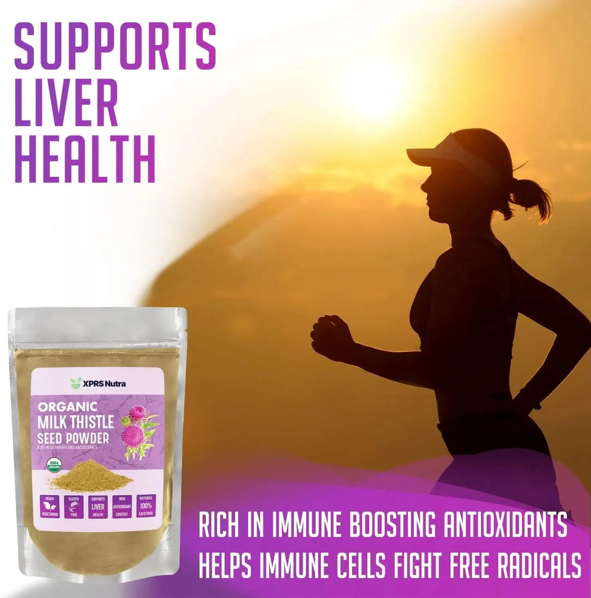 XPRS NUTRA - XPRS Nutra Organic Milk Thistle Seed Powder 113Gr. - The Red Vitamin MX - Suplementos Alimenticios - {{ shop.shopifyCountryName }}
